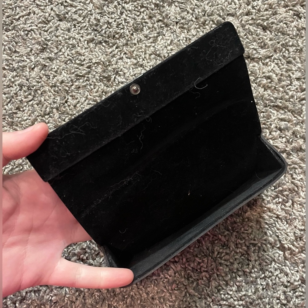Hugo Boss Eyeglasses Case Boss Logo Snap Closure Sunglasses Black - Picture 9 of 11